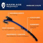 baKblade 2.0 Elite Plus – Ergonomischer Rückenrasierer für Herren mit Ersatzklingen