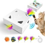 Migipaws Katzenspielzeug, Interaktives Elektrisches 7-Loch-Mäuse-Whack-A-Mole