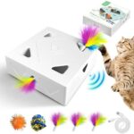Migipaws Katzenspielzeug, Interaktives Elektrisches 7-Loch-Mäuse-Whack-A-Mole