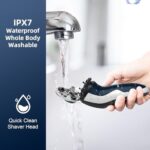 SweetLF Herrenrasierer – Elektrischer Nass-/Trockenrasierer mit Präzisionstrimmer, IPX7 & LED-Anzeige