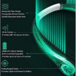 Tragbarer USB Nackenventilator, 360° Luftstrom, Blattlos, Wiederaufladbar, Für Reisen & Sport
