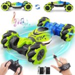 Dysaim RC Offroad Stunt Auto – 2,4 GHz Ferngesteuertes Auto für Kinder ab 6 Jahren, Indoor & Outdoor, 2 Akkus, Musik & Handsteuerung
