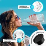 LICHTENWERK® 2X Premium Glasflasche für Sodastream Crystal 2.0