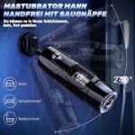 Pangpangmi Elektrischer Masturbator – 7 Modi, Teleskop & Rotation, Schwarz
