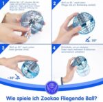 Zookao Fliegender LED-Ball – Mini Drohne für Kinder, Boomerang-Spielzeug für drinnen & draussen