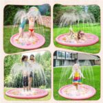 Anpro 170cm Splash Pad – Wasserspielmatte für Kinder & Haustiere ab 2 Jahren