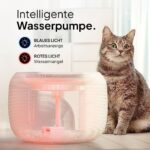 Pretty Paw© KatzenOase Pro - Leiser 2.5L Trinkbrunnen mit LED & Aktivkohlefilter - BPA-frei & leicht zu reinigen – Bild 7