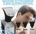 5-in-1 Elektrorasierer Herren - Nass/Trocken, Bart- & Nasentrimmer, Gesichtsbürste, LED-Anzeige