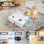 Migipaws Katzenspielzeug, Interaktives Elektrisches 7-Loch-Mäuse-Whack-A-Mole