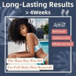 ANRUZ Waxing Set - Digitaler Wachswärmer mit 500g Wachsperlen & Nasenhaar-Wachs Kit