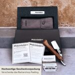 Störtebekker® Rasiermesser Set – Holzgriff, Lederetui, 10 Klingen & Alaunstift