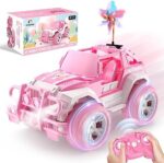 DEERC Ferngesteuertes Auto, 1:18 SUV mit LED-Scheinwerfern
