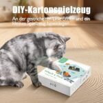 Migipaws Katzenspielzeug, Interaktives Elektrisches 7-Loch-Mäuse-Whack-A-Mole