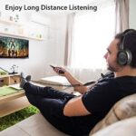 Avantree HF039 TV Kopfhörer, 5M Spiralkabel, HiFi Stereo mit Lautstärkeregelung