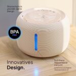 Pretty Paw© KatzenOase Pro - Leiser 2.5L Trinkbrunnen mit LED & Aktivkohlefilter - BPA-frei & leicht zu reinigen – Bild 2