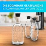 LICHTENWERK® 2X Premium Glasflasche für Sodastream Crystal 2.0