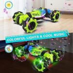 Dysaim RC Offroad Stunt Auto – 2,4 GHz Ferngesteuertes Auto für Kinder ab 6 Jahren, Indoor & Outdoor, 2 Akkus, Musik & Handsteuerung