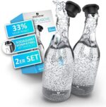 LICHTENWERK® 2X Premium Glasflasche für Sodastream Crystal 2.0