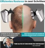 Elektrischer Glatzenrasierer Herren, IPX7 Wasserdicht, 7 Scherköpfe, Nass & Trocken