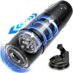 Pangpangmi Elektrischer Masturbator – 7 Modi, Teleskop & Rotation, Schwarz