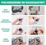 HAUSHOF Waschsauger 400W – Teppich- & Polsterreiniger, 28,5x15x26,5 cm, Weiß/Grau