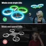 AVIALOGIC Q9s Kinder-Drohne mit Lichtshow, Höhenhaltung & Headless-Modus – RC Quadcopter mit 2 Akkus