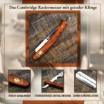 Cambridge Cutthroat® Rasier-Set – Professioneller Friseur-Rasierer aus Hartholz