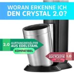 LICHTENWERK® 2X Premium Glasflasche für Sodastream Crystal 2.0
