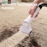 HAUSHOF Waschsauger 400W – Teppich- & Polsterreiniger, 28,5x15x26,5 cm, Weiß/Grau