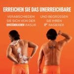 BRO SHAVER Rückenrasierer Herren – Edelstahlstab