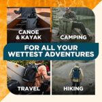 Earth Pak Wasserdichter Rucksack – 35L/55L Rolltop mit IPX8 Handyhülle