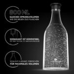 LICHTENWERK® 2X Premium Glasflasche für Sodastream Crystal 2.0