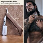 Störtebekker® Rasiermesser Set – Holzgriff, Lederetui, 10 Klingen & Alaunstift