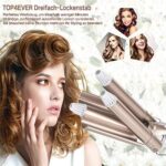 TOP4EVER 3-Fass Lockenstab – Einstellbare Temperatur
