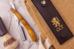 Cambridge Cutthroat® Rasier-Set – Professioneller Friseur-Rasierer aus Hartholz