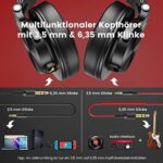 OneOdio Over-Ear DJ-Kopfhörer - Studio HiFi mit Share Port für E-Drum & Instrumente