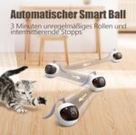 Migipaws Elektrisches Katzenspielzeug 3-in-1 - Beweglicher Ball, Plüschmäuse & Federn, DIY, USB Wiederaufladbar