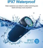 MIFA A90 Bluetooth Lautsprecher: 60W, IPX7, RGB-LED, 30h Akku, True Wireless, USB/microSD/AUX, Tragbar