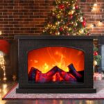 LED Kamin mit Flammeneffekt – Touch-Steuerung, USB & Batterie, Elektrischer Tischkamin für Zuhause