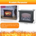 LED Kamin mit Flammeneffekt – Touch-Steuerung, USB & Batterie, Elektrischer Tischkamin für Zuhause – Bild 3
