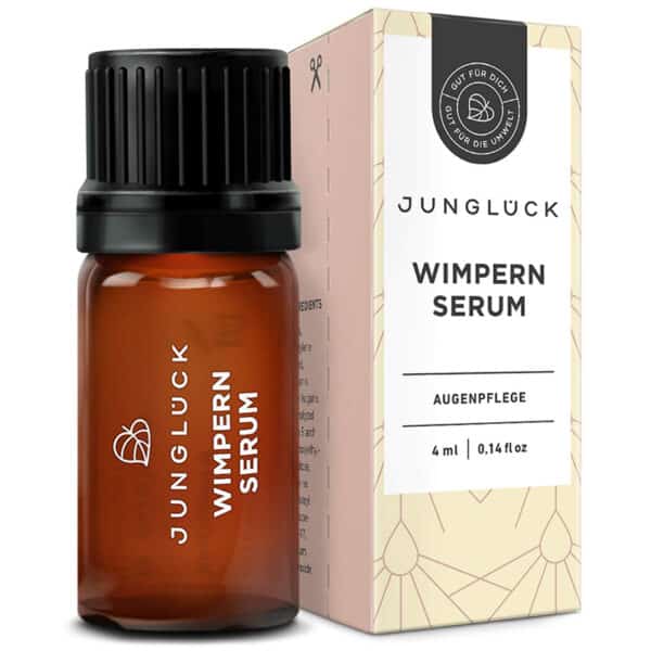 JUNGLÜCK Wimpern- & Brauenserum | Vegan & Natürlich | Stärkt, fördert Wachstum, hormonfrei