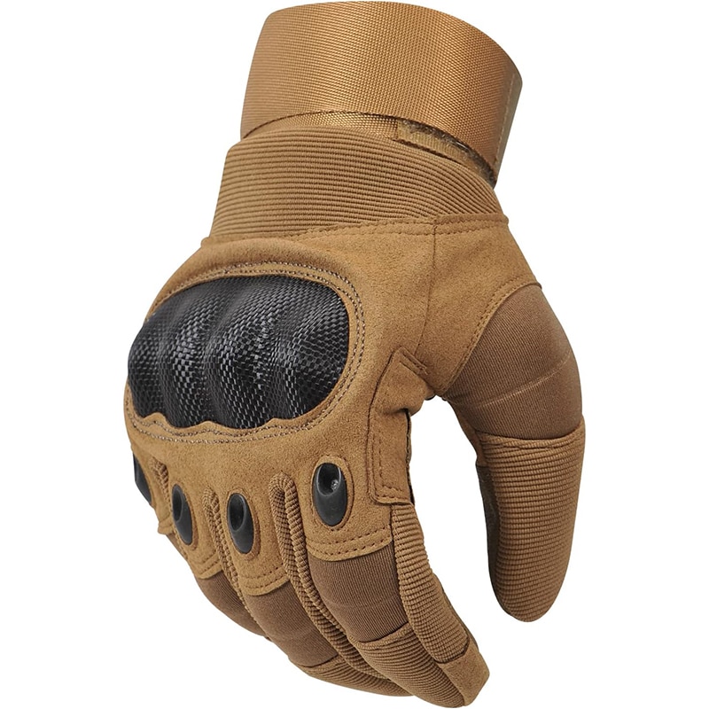 COZOME Motorradhandschuhe braun