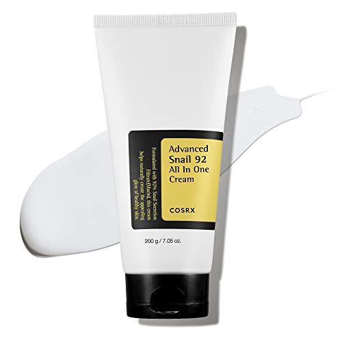 COSRX Advanced Snail 92% All-in-One Cream 200g – Feuchtigkeit & Hyaluron für empfindliche Haut, Anti-Rötungen