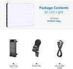 NEEWER Selfie Licht mit APP-Steuerung, 60-94 LEDs, 2000mAh Akku, für Handy, Laptop, TikTok & Videokonferenzen