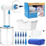 Elektrisches Ohrenschmalz Entferner Set – Wiederaufladbar, 4 Reinigungsmodi, 9+1 Ohr Tipps, Sicher & Effektiv