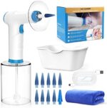 Elektrisches Ohrenschmalz Entferner Set – Wiederaufladbar, 4 Reinigungsmodi, 9+1 Ohr Tipps, Sicher & Effektiv