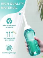 Portable Po- & Intimdusche 500ML – Mit 2 Düsen & Knopf, Ideal als Peri Bottle & Vaginaldusche