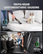Fanttik Slim V8 Apex Akku-Autostaubsauger – 19000 Pa, 4-in-1 Mini-Luftgebläsepumpe für Auto & Zuhause