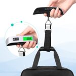 Blendura Kofferwaage Digital mit Haken, Gepäckwaage Travel mit Temperatursensor