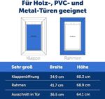 PetSafe Staywell Aluminium-Haustiertür – Langlebig, Magnetverschluss, Für Haustiere bis 100 kg (S-XL) – Bild 5